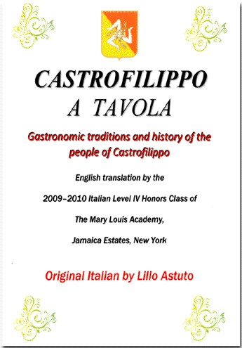Castrofilippo a tavola - versione inglese Castrofilippo a tavola - versione inglese