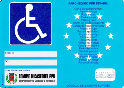 Contrassegno disabili